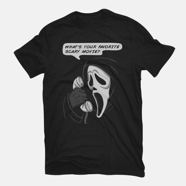 What's Your Favorite Scary Movie?-womens basic tee-Melonseta