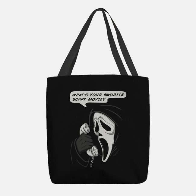 What's Your Favorite Scary Movie?-none basic tote-Melonseta