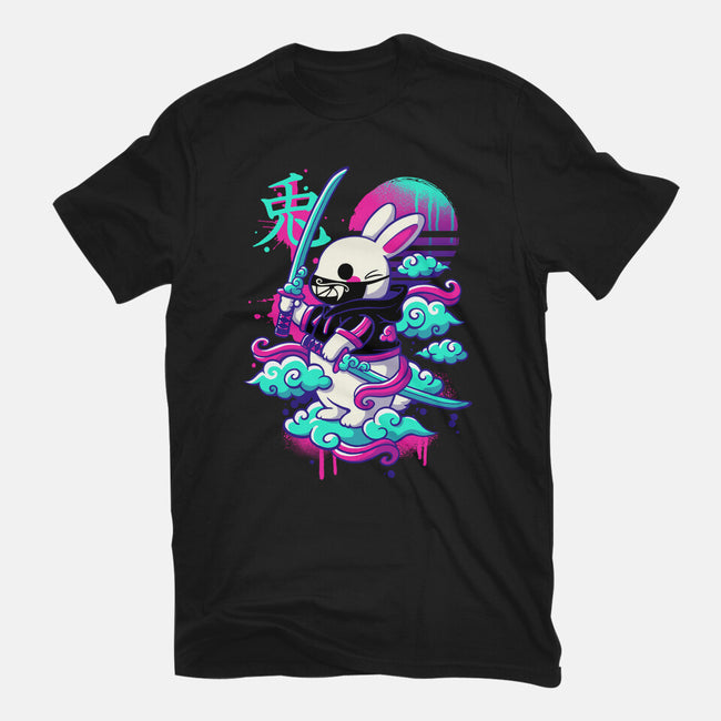 Cybersamurai Bunny-youth basic tee-NemiMakeit