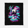 Cybersamurai Bunny-none fleece blanket-NemiMakeit