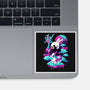 Cybersamurai Bunny-none glossy sticker-NemiMakeit