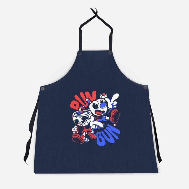 Run N' Gun-unisex kitchen apron-estudiofitas
