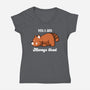 I Am Always Tired-womens v-neck tee-rocketman_art