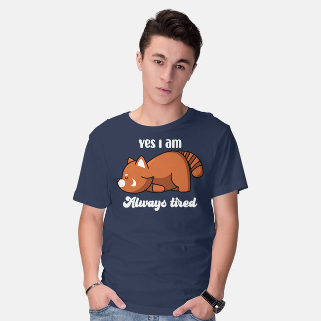 I Am Always Tired-mens basic tee-rocketman_art