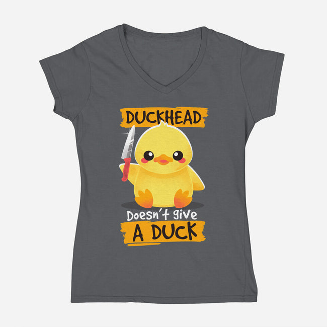Duckhead-womens v-neck tee-NemiMakeit