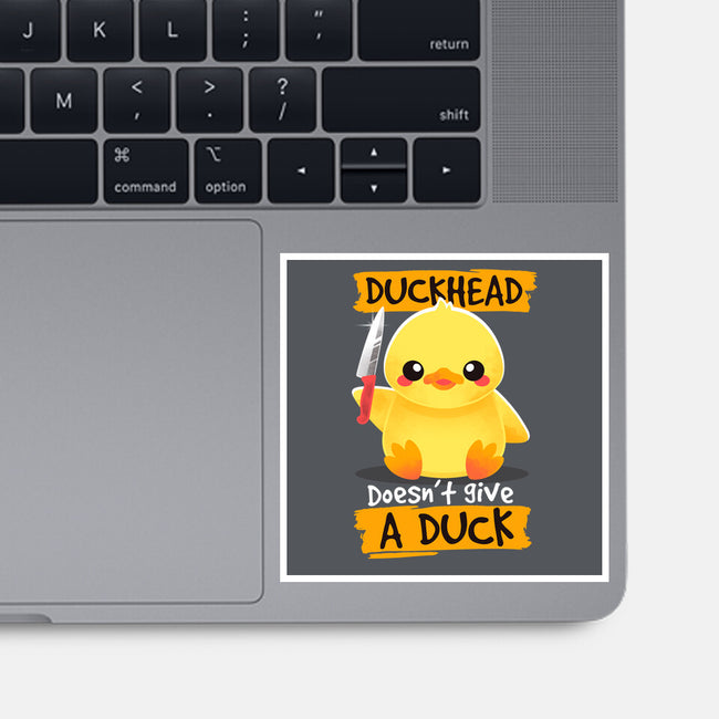 Duckhead-none glossy sticker-NemiMakeit