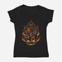 Home Of Magic And Greatness-womens v-neck tee-glitchygorilla
