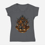 Home Of Magic And Greatness-womens v-neck tee-glitchygorilla