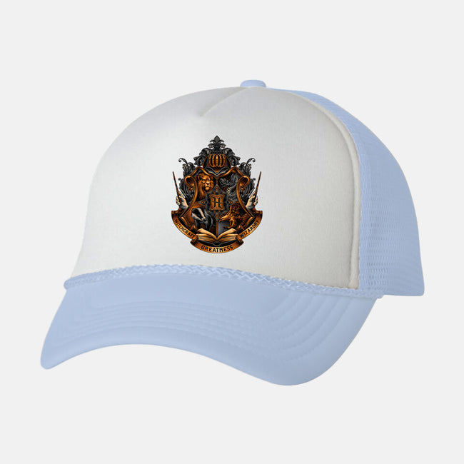 Home Of Magic And Greatness-unisex trucker hat-glitchygorilla