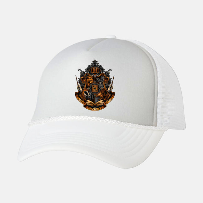 Home Of Magic And Greatness-unisex trucker hat-glitchygorilla