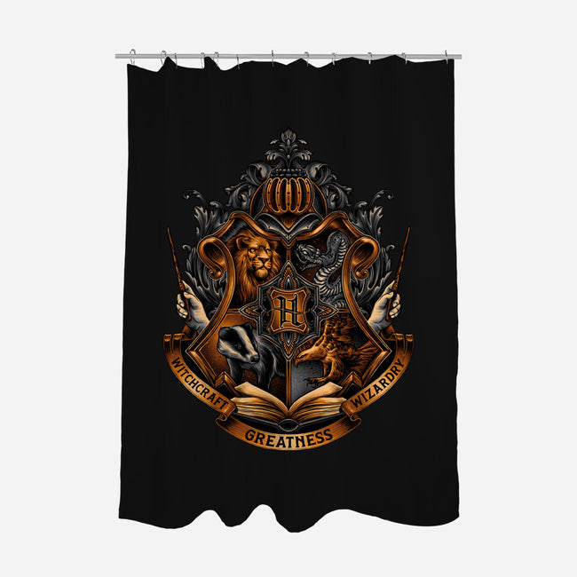 Home Of Magic And Greatness-none polyester shower curtain-glitchygorilla