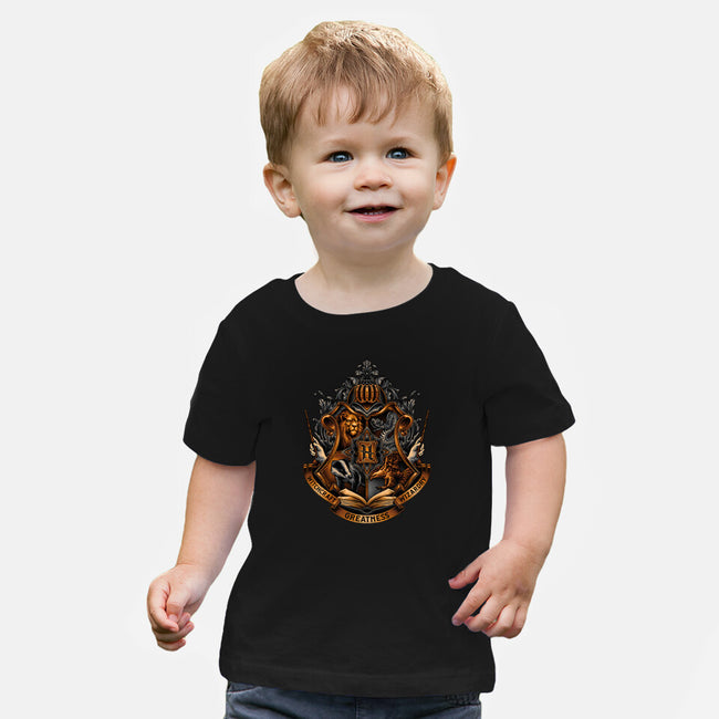 Home Of Magic And Greatness-baby basic tee-glitchygorilla