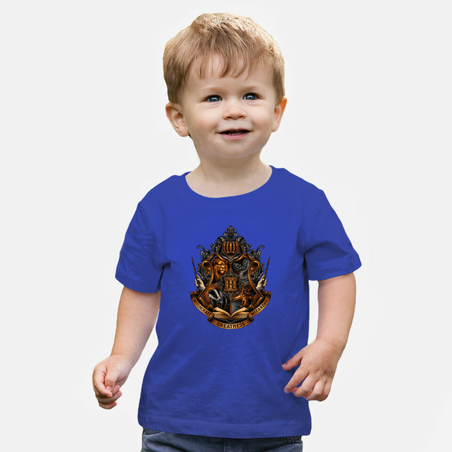 Home Of Magic And Greatness-baby basic tee-glitchygorilla