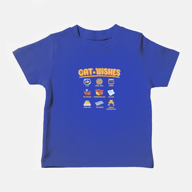 Cat Wishes-baby basic tee-tobefonseca