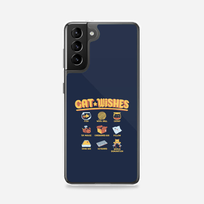 Cat Wishes-samsung snap phone case-tobefonseca