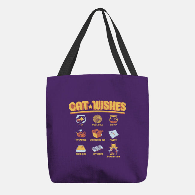 Cat Wishes-none basic tote-tobefonseca
