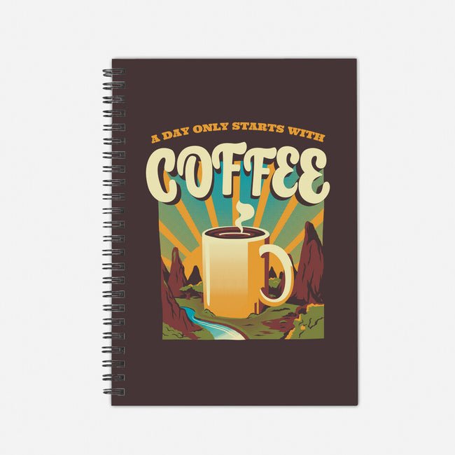 Good Morning Coffee-none dot grid notebook-tobefonseca