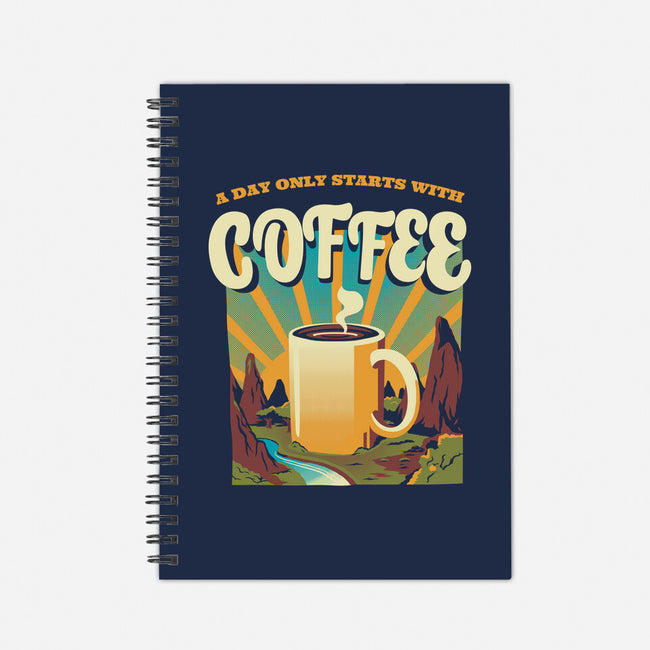 Good Morning Coffee-none dot grid notebook-tobefonseca