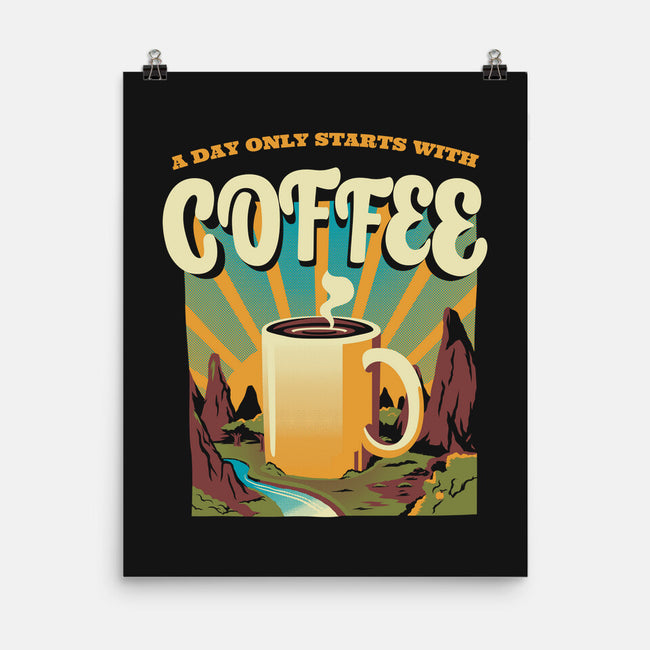 Good Morning Coffee-none matte poster-tobefonseca