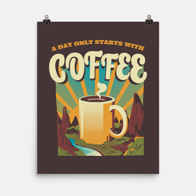 Good Morning Coffee-none matte poster-tobefonseca