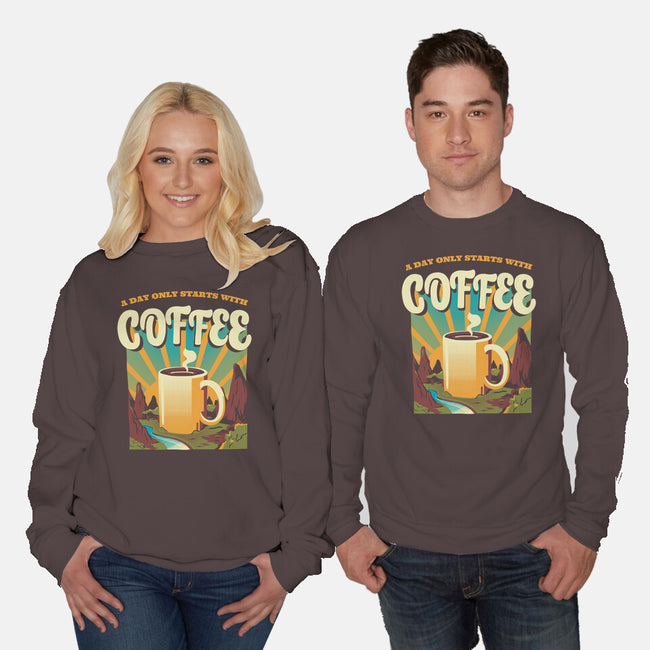 Good Morning Coffee-unisex crew neck sweatshirt-tobefonseca