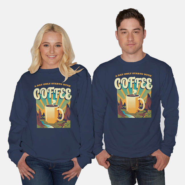 Good Morning Coffee-unisex crew neck sweatshirt-tobefonseca