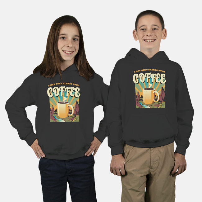Good Morning Coffee-youth pullover sweatshirt-tobefonseca