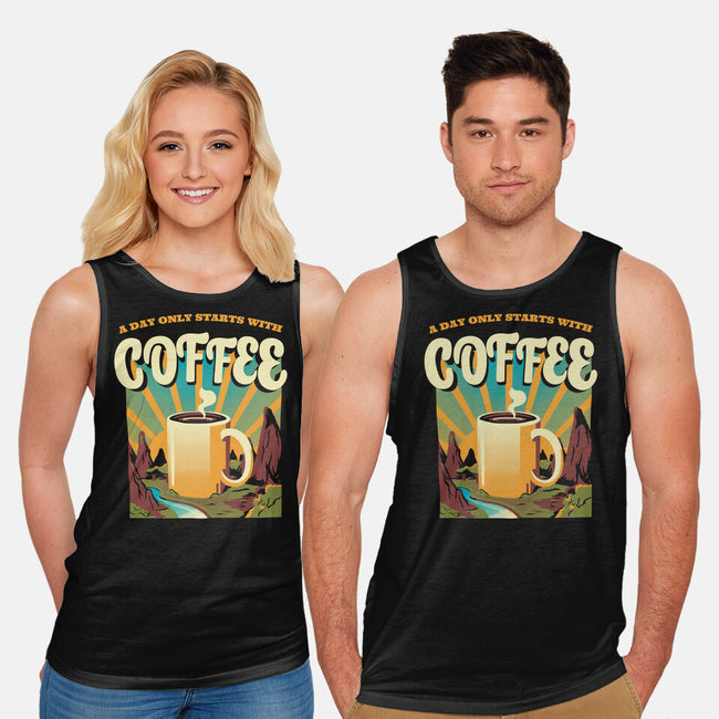 Good Morning Coffee-unisex basic tank-tobefonseca
