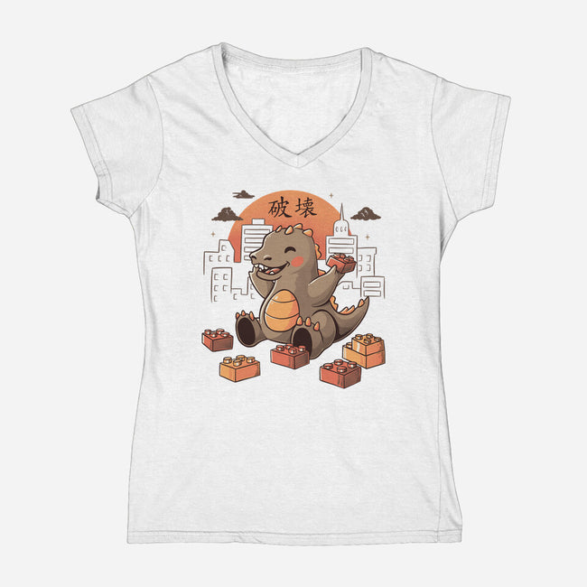 Baby Monster-womens v-neck tee-tobefonseca