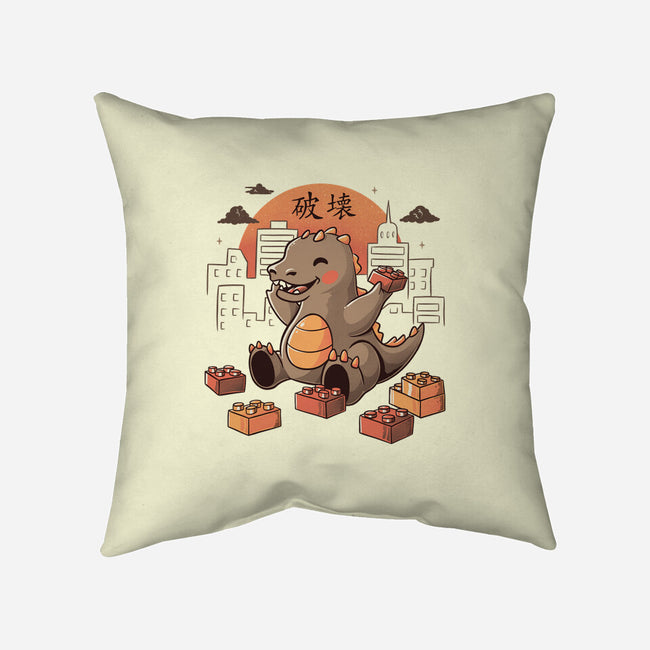 Baby Monster-none removable cover w insert throw pillow-tobefonseca