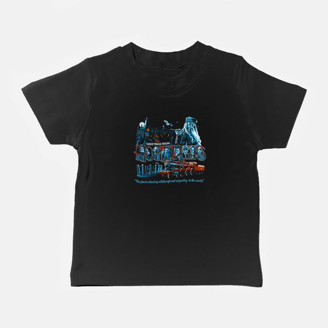 The Finest School Of Magic-baby basic tee-goodidearyan