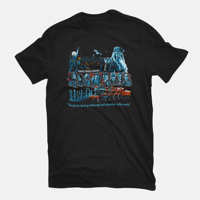 The Finest School Of Magic-womens fitted tee-goodidearyan