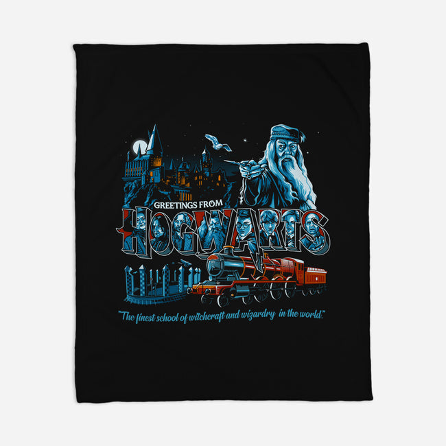 The Finest School Of Magic-none fleece blanket-goodidearyan