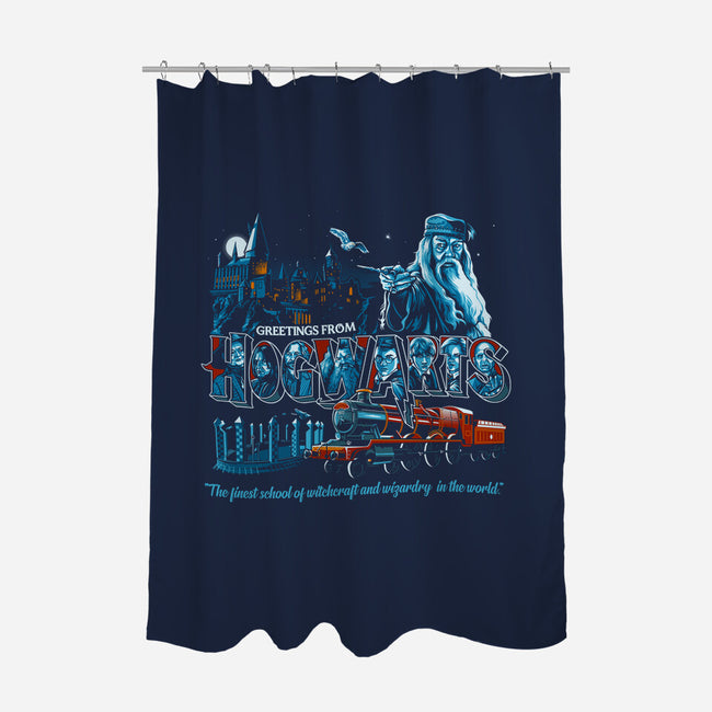 The Finest School Of Magic-none polyester shower curtain-goodidearyan