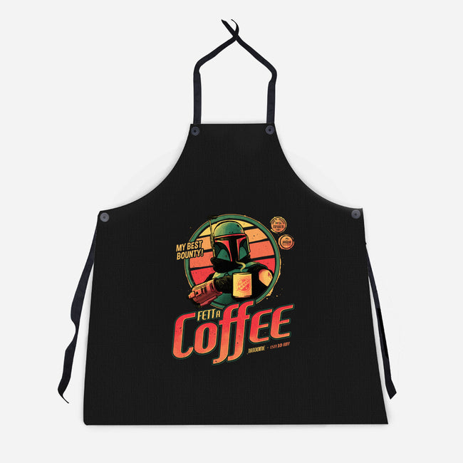 Fett A Coffee-unisex kitchen apron-teesgeex