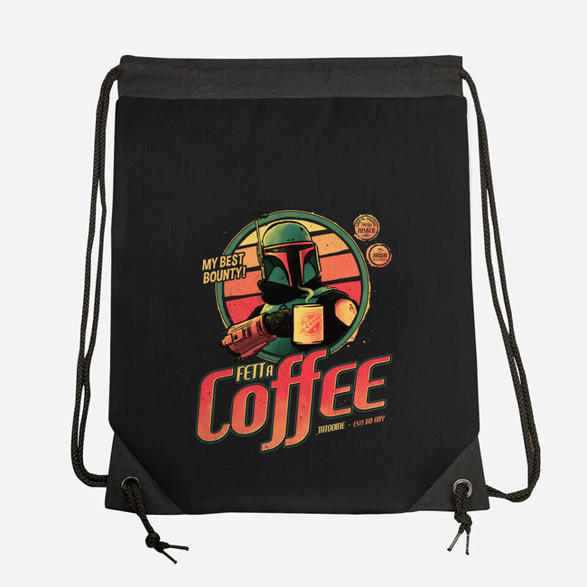 Fett A Coffee-none drawstring bag-teesgeex