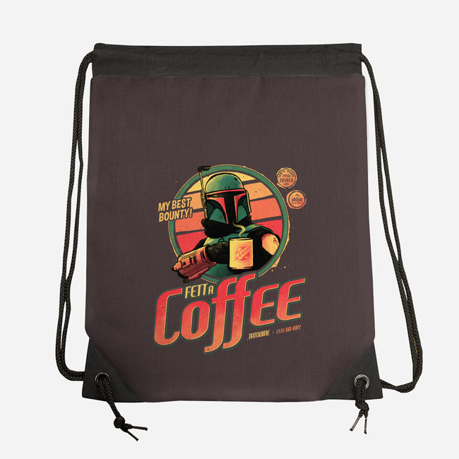 Fett A Coffee-none drawstring bag-teesgeex