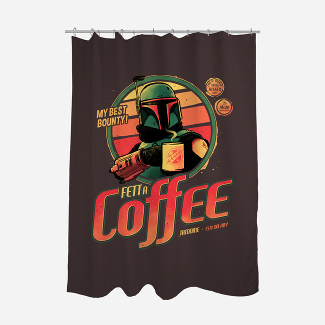 Fett A Coffee-none polyester shower curtain-teesgeex
