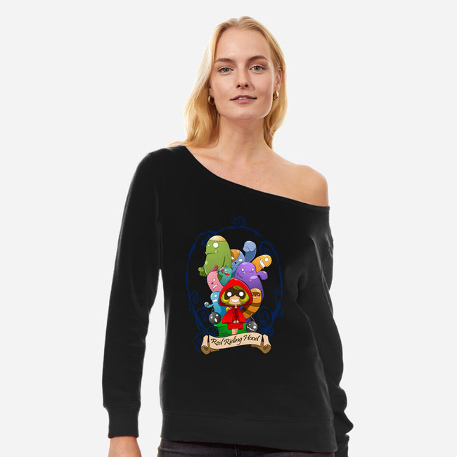 A Fairy Tale-womens off shoulder sweatshirt-Kladenko