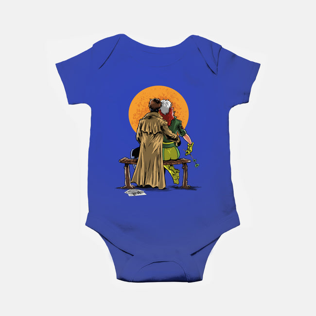 Mutants Gazing At The Moon-baby basic onesie-zascanauta