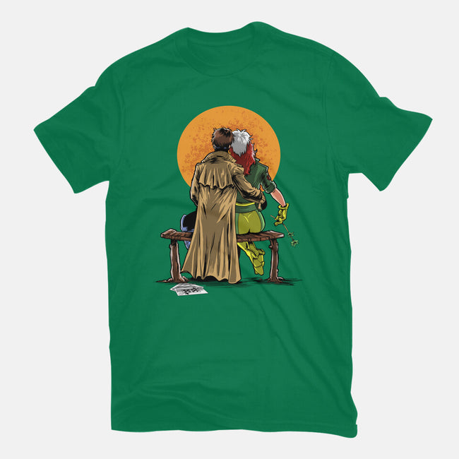 Mutants Gazing At The Moon-mens heavyweight tee-zascanauta