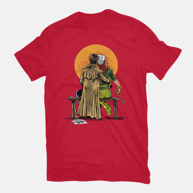 Mutants Gazing At The Moon-mens heavyweight tee-zascanauta