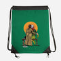Mutants Gazing At The Moon-none drawstring bag-zascanauta