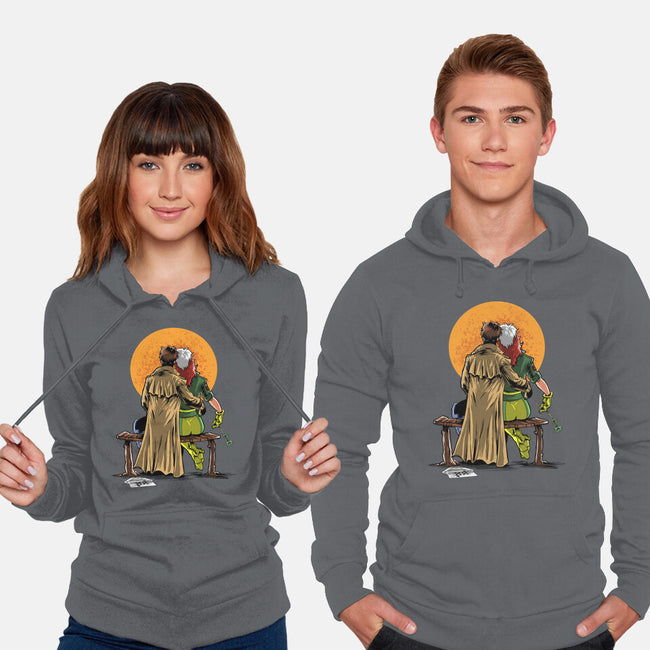 Mutants Gazing At The Moon-unisex pullover sweatshirt-zascanauta