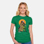 Mutants Gazing At The Moon-womens fitted tee-zascanauta