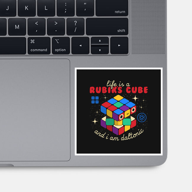 Rubik's Life-none glossy sticker-Unfortunately Cool