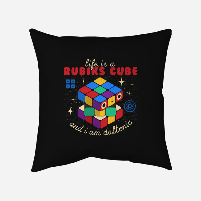 Rubik's Life-none removable cover w insert throw pillow-Unfortunately Cool