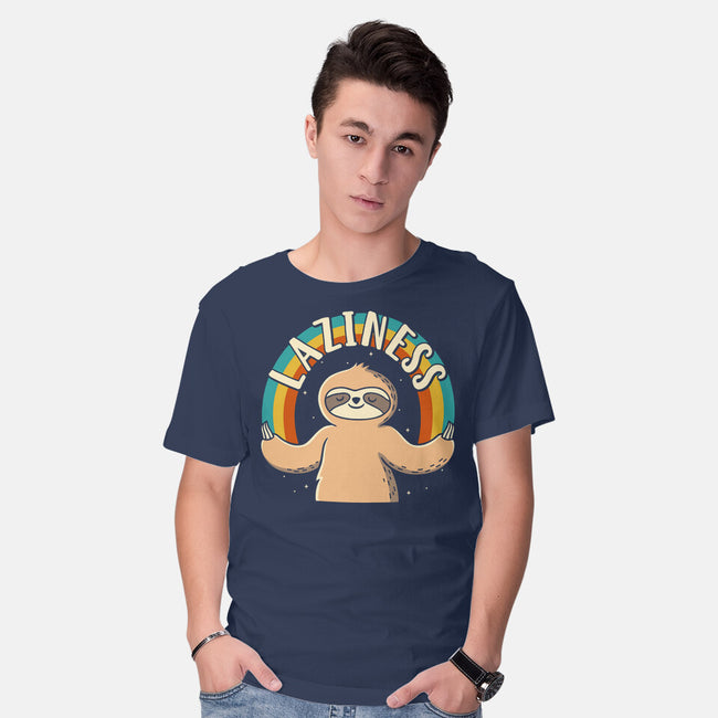 In Laziness We Trust-mens basic tee-Barbadifuoco