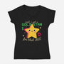 Golden Star-womens v-neck tee-Unfortunately Cool