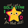 Golden Star-none stretched canvas-Unfortunately Cool